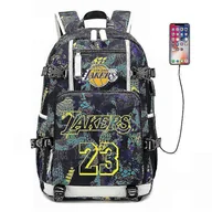 Torebki damskie - Lakers 23 Lebron James Plecak z nadrukiem, torba podróżna, plecak studencki blue - miniaturka - grafika 1