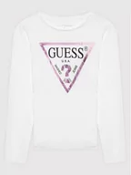 Bluzy dla chłopców - Guess Bluzka J84I36 K8HM0 Biały Regular Fit - miniaturka - grafika 1