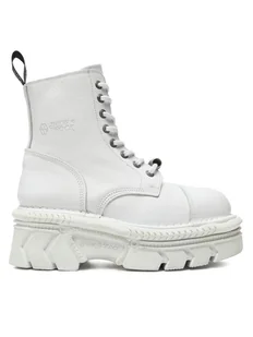 NEW ROCK Glany M-MILI083CM-C56 Biały - Glany damskie - miniaturka - grafika 1