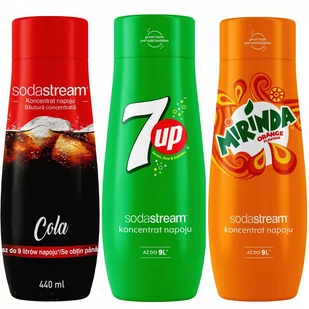 Sodastream Koncentrat zestaw Cola 7UP Mirinda - Syropy i koncentraty owocowe - miniaturka - grafika 1