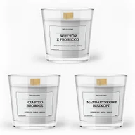 Świece - Zestaw trzech świec sojowych zapachowych 3x200ml - miniaturka - grafika 1