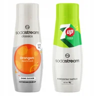 Syropy i koncentraty owocowe - Syropy SodaStream Orange Zero Pomarańcza Bez Cukru Koncentrat + 7UP ZERO - miniaturka - grafika 1