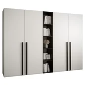 Meble do przedpokoju - Garderoba szafa regał meble do przedpokoju MIRO 12 dąb craft złoty biały - miniaturka - grafika 1