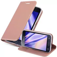 Etui i futerały do telefonów - Pokrowiec Ochronny Do Samsung Galaxy J1 2015 Etui w CLASSY RÓŻOWE ZŁOTO Case Obudowa Ochronny Cover Cadorabo - miniaturka - grafika 1