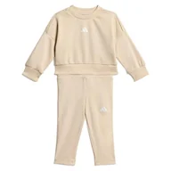 Odzież sportowa dziecięca - adidas uniseks-baby SEASONALS SWEAT SET, Crystal Linen/white, 2-3 Years - miniaturka - grafika 1