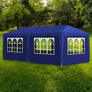 vidaXL Namiot imprezowy 3 x 6 m niebieski 90337 - Pawilony ogrodowe - miniaturka - grafika 1
