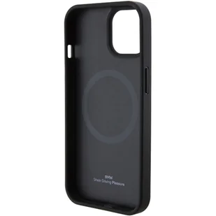 BMW BMHMP15MSLLBK iPhone 15 Plus 6.7" czarny/black MagSafe Leather Hot Stamp - Etui i futerały do telefonów - miniaturka - grafika 7
