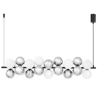 Lampy sufitowe - NOWOCZESNA LAMPA WISZĄCA CZARNA SAONA W27 - miniaturka - grafika 1