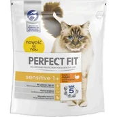 Mokra karma dla kotów - Perfect Fit Sensitive 1+ Bogaty w Indyka 750g 3+2 GRATIS - miniaturka - grafika 1