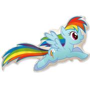 Urodziny dziecka - Flexmetal Balon foliowy "My Little Pony: Rainbow Dash", 16", Flexmetal, shp - miniaturka - grafika 1