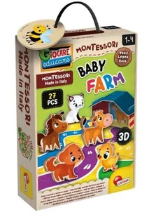 LISCIANI MONTESSORI BABY WOOD DZIECIĘCA FARMA - Zabawki kreatywne - miniaturka - grafika 1