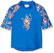 Koszulki i topy damskie - Orange Speedo Speedo Unisex Dzieci Solarpop Essential Suntop Neon Blue/Fluo White 3 Years 5053744316390 - miniaturka - grafika 1