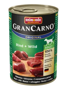 Animonda GranCarno Dorosłe Dziczyzna Plus 400g 1113 - Mokra karma dla psów - miniaturka - grafika 6