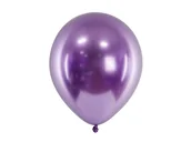 Balony i akcesoria - Party Deco Balony lateksowe Glossy fioletowe - 30 cm - 50 szt. CHB1-014-50 - miniaturka - grafika 1