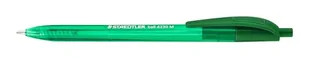 STAEDTLER Ball 4230 M trójkątny długopis, szerokość linii M ok. 1,00 mm, do wygodnego pisania, pojedynczy produkt, zielony, szerokość linii M, składane pudełko, 10 długopisów, 4230 M-5 - Długopisy - miniaturka - grafika 1