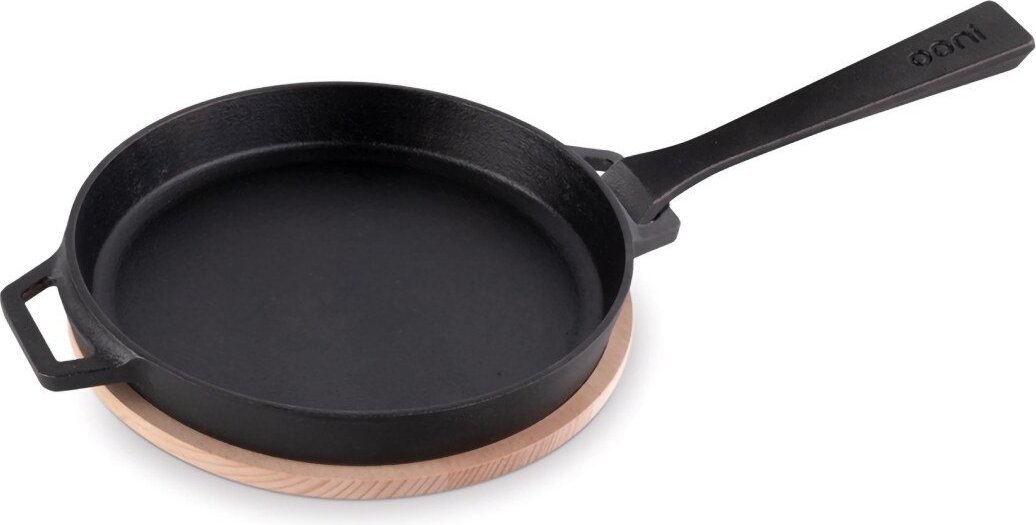 Patelnia żeliwna Ooni Żeliwna patelnia grillowa 23 cm okrągły kształt Patelnia patelnia