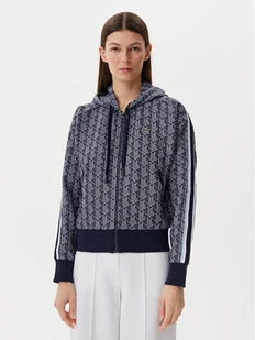 Lacoste Bluza SF7606 Granatowy Regular Fit - Bluzy damskie - miniaturka - grafika 1