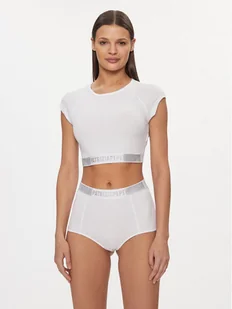 Patrizia Pepe Bluzka 8I0153/J167-W146 Biały Slim Fit - Bluzki damskie - miniaturka - grafika 1