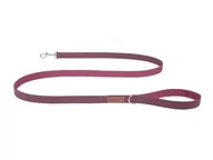 Smycze dla psów - Ami Play Smycz Cambridge Skóra XL 140cm/2,5cm Bordo - miniaturka - grafika 1