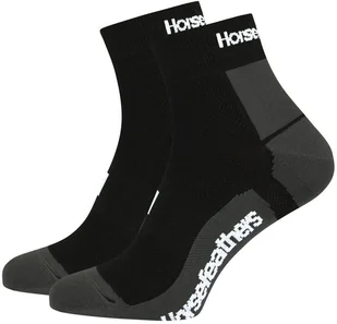 skarpety męskie HORSEFEATHERS CADENCE BIKE SOCKS Black - Skarpetki damskie - miniaturka - grafika 1