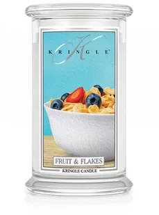 Kringle Candle Large Jar Fruit&Flakes - świeca zapachowa 624 g - Świece - miniaturka - grafika 1