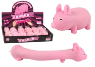 Stroje karnawałowe - Elastyczna Różowa Świnka Gniotek Squishy Zabawka Sensoryczna - miniaturka - grafika 1