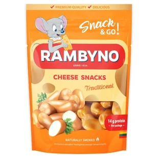 Rambyno Wędzona przekąska z sera topionego (Traditional), 75 g - Szybkie dania obiadowe - miniaturka - grafika 1