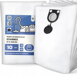 10x Worek do Odkurzacza Starmix Nt 9-1035 Ph Syntetyczny Tekstylny Worki G9 - Worki do odkurzaczy - miniaturka - grafika 1