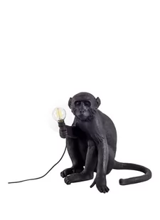 Seletti Lampa Monkey czarna stołowa siedząca (14922) - Lampy stojące - miniaturka - grafika 3
