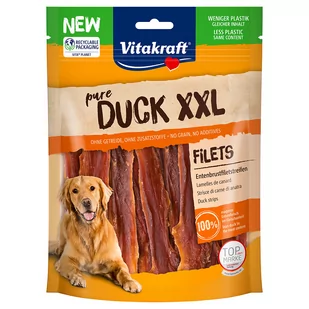 Vitakraft pure DUCK XXL, paski z kaczki - 2 x 250 g - Przysmaki dla psów - miniaturka - grafika 1