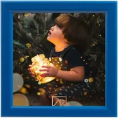Ramki na zdjęcia - Ramka na zdjęcie, kwadratowa 20x20 niebieska - miniaturka - grafika 1