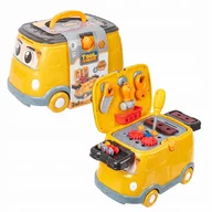 Samochody i pojazdy dla dzieci - Jeździk Auto Van Warsztat z Narzędziami Akcesoria Zabawka 3 w 1 - miniaturka - grafika 1