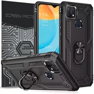 Etui i futerały do telefonów - Etui Exoguard Armor Ring + Szkło – Oppo A15 / Oppo A15S – Pancerne Case Obudowa Futerał Ring - miniaturka - grafika 1