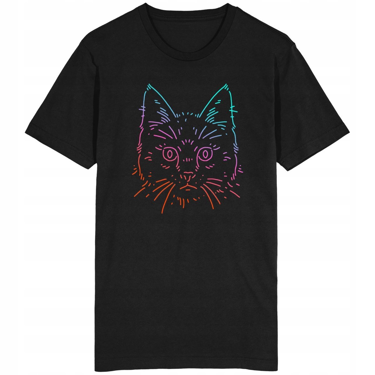 Neon Cat Koszulka Z Kotkiem Kot Kotek Zwierzęta