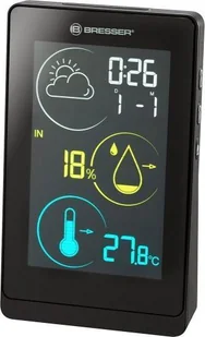 Stacja pogodowa Bresser Stacja meteorologiczna Bresser Temeo Life H z kolorowym wyświetlaczem, czarna - Stacje pogodowe - miniaturka - grafika 1