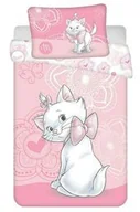 Pościel dla dzieci - Jerry Fabrics Pościel bawełniana 100x135 Kotek Marie 5511 Cat różowa do łóżeczka - miniaturka - grafika 1