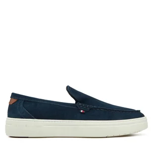Mokasyny Tommy Hilfiger FM0FM05354 Granatowy - Mokasyny męskie - miniaturka - grafika 1