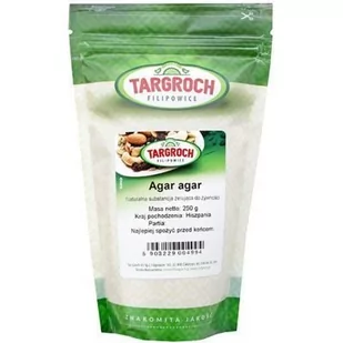 Targroch TAR-GROCH-FIL sp. j. Agar agar naturalna substancja żelująca do żywności 250g - Zdrowa żywność - miniaturka - grafika 1