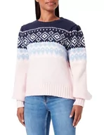 Swetry damskie - NALLY Damski sweter z dzianiny 12419408-NA02, granatowy róż, XL/XXL, Marine Rosa, XL-XXL - miniaturka - grafika 1