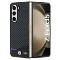 Etui i futerały do telefonów - BMW BMHCZFD522NBCK Z Fold5 F946 czarny/black Leather Carbon - miniaturka - grafika 1