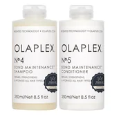 Zestawy kosmetyków damskich - Olaplex Bond Maintenance, Zestaw: Olaplex No. 4 szampon 250ml + Olaplex No. 5 odżywka 250ml - miniaturka - grafika 1