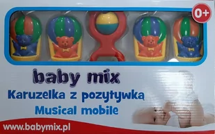 Karuzela plastikowa z pozytywką Baby Mix - Karuzele dla niemowląt - miniaturka - grafika 1