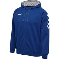 Bluzy męskie - Hummel HMLGO Cotton Zip bluza z kapturem dla mężczyzn, niebieski, l - miniaturka - grafika 1