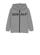 Bluzy dla dziewczynek - ECOALF, Bluza dziecięca Islalf, Bawełna, Tkanina z recyklingu, Bluza dziecięca z zamkiem błyskawicznym, Szary, 12 lat - miniaturka - grafika 1
