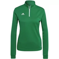 Bluzy damskie - Bluza Damska Adidas Entrada 22 Top Training Zielona Hi2131-L - miniaturka - grafika 1