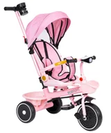 Rowerki trójkołowe - Rowerek trójkołowy spacerówka EcoToys 2 w 1 WQL-066-18 Różowy (5905817005932) - miniaturka - grafika 1