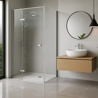 Kabiny prysznicowe - Kabina Prysznicowa Atlas Chrom 80X100 Prawa - miniaturka - grafika 1