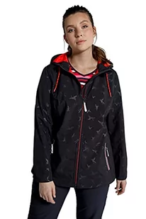 Ulla Popken 795110 Damska kurtka softshell, czarny, 42-44 - Kurtki damskie - miniaturka - grafika 1