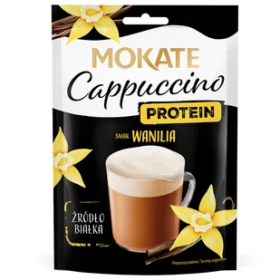 Napój Kawowy Kawa Cappuccino Wanilia Protein Białko Pianka Mokate 40g - Cappuccino i kawy smakowe - miniaturka - grafika 1
