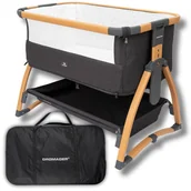 Łóżeczka i kojce - Łóżeczko Turystyczne Dostawne dla Dziecka Niemowlęce Składane DROMADER +Materac +Torba - miniaturka - grafika 1